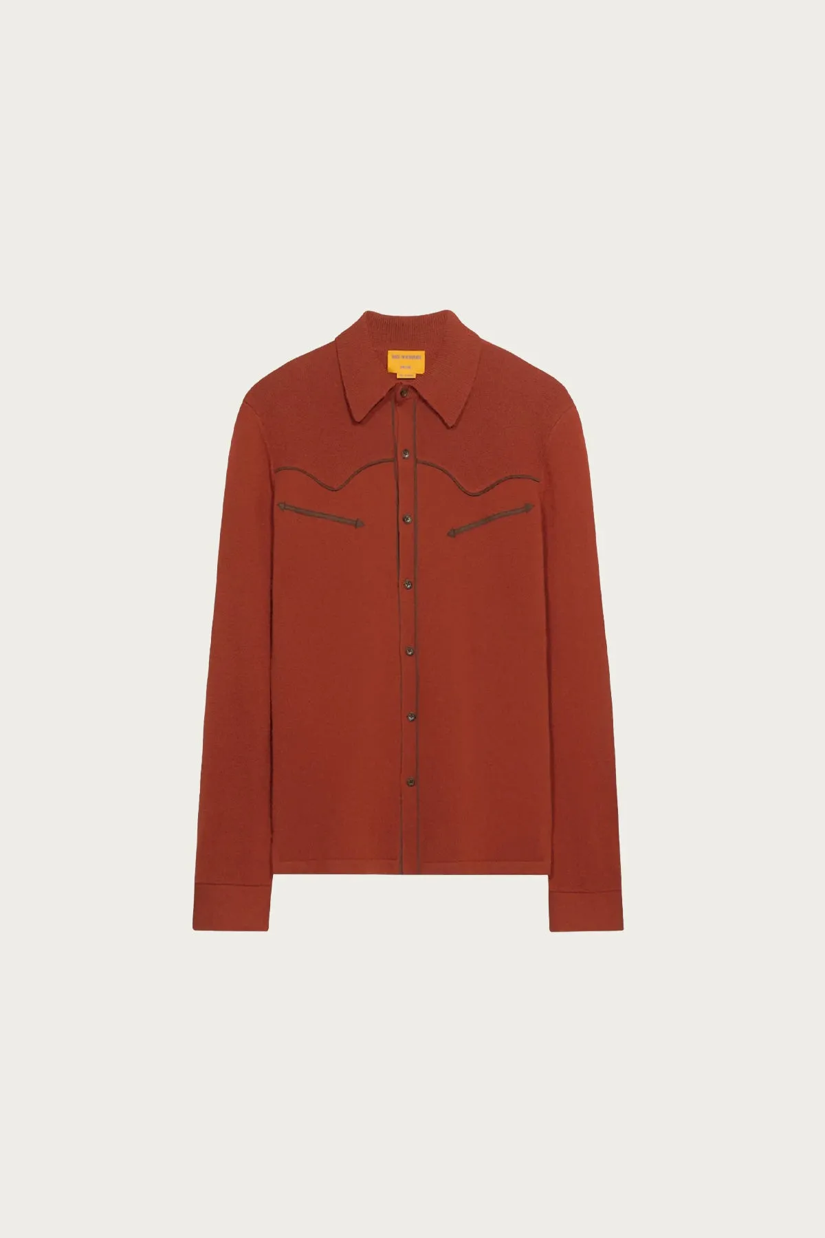 Western Button Up Shirt - Cinnamon sold by Canoe Club