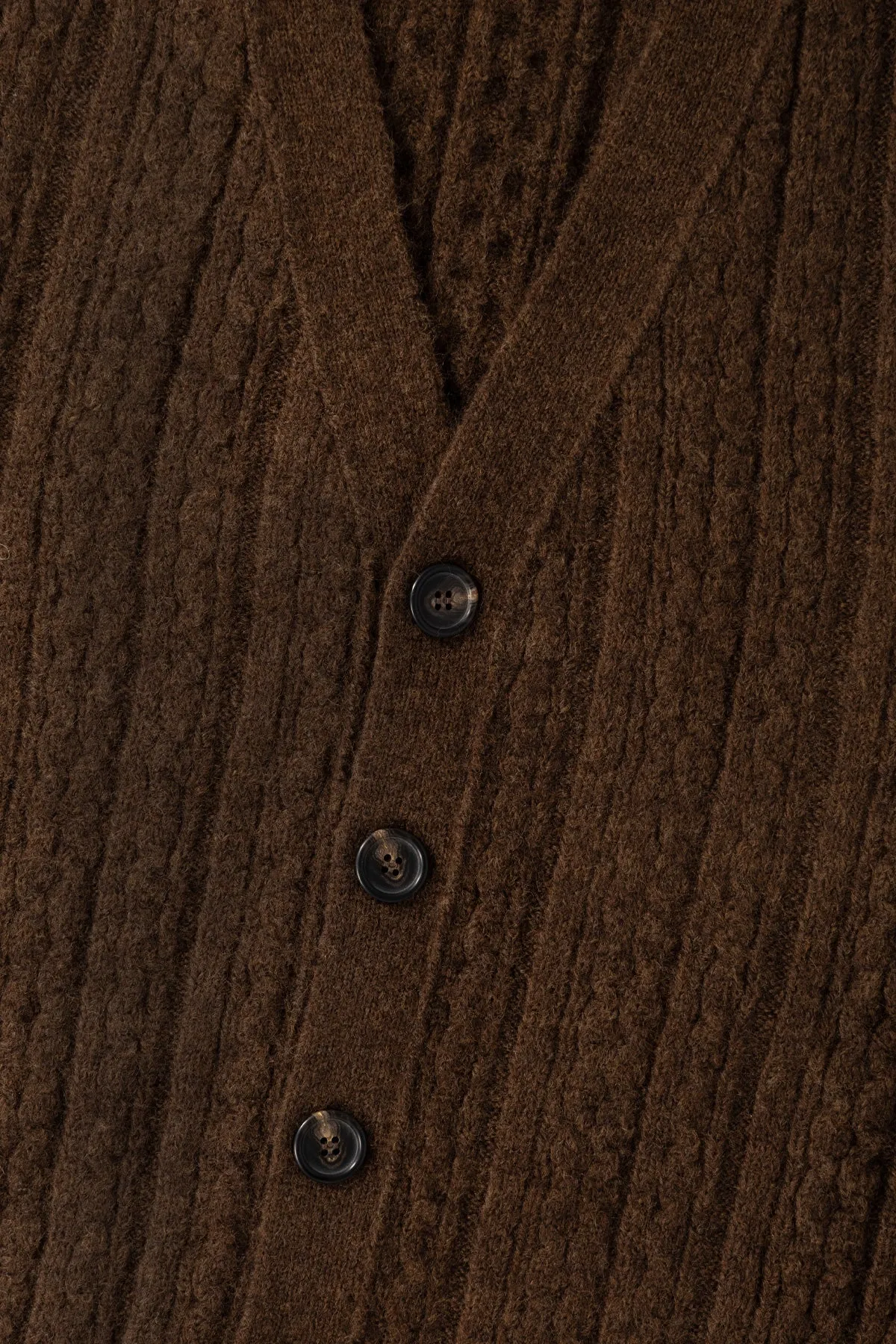 Cable Knit Cardigan - Mocha sold by Canoe Club product image thumbnail 3