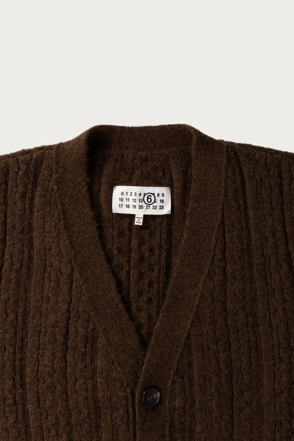 Cable Knit Cardigan - Mocha sold by Canoe Club product image thumbnail 2