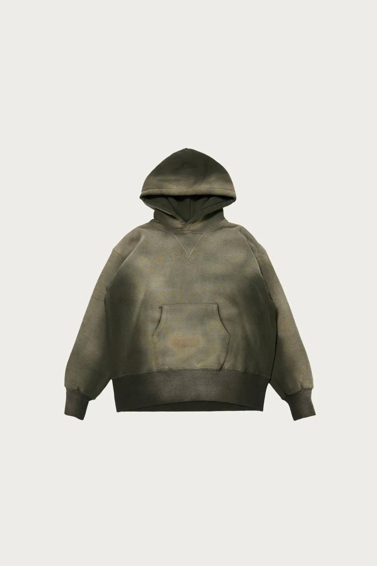 Lot. 606 Hoodie - Bleached Deep Green sold by Canoe Club