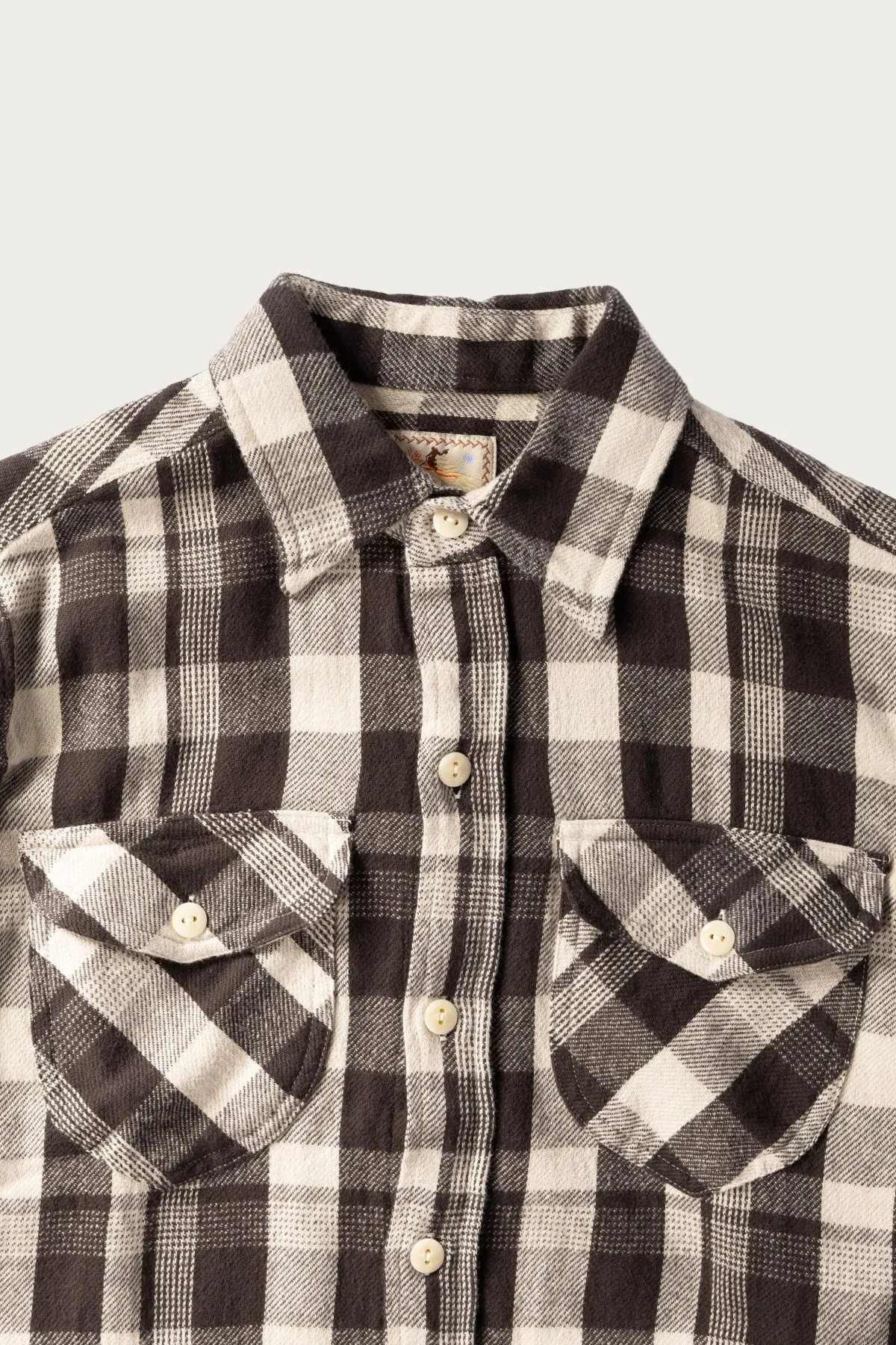 Washed Flannel Workshirt - Night Pitch sold by Canoe Club product image thumbnail 2