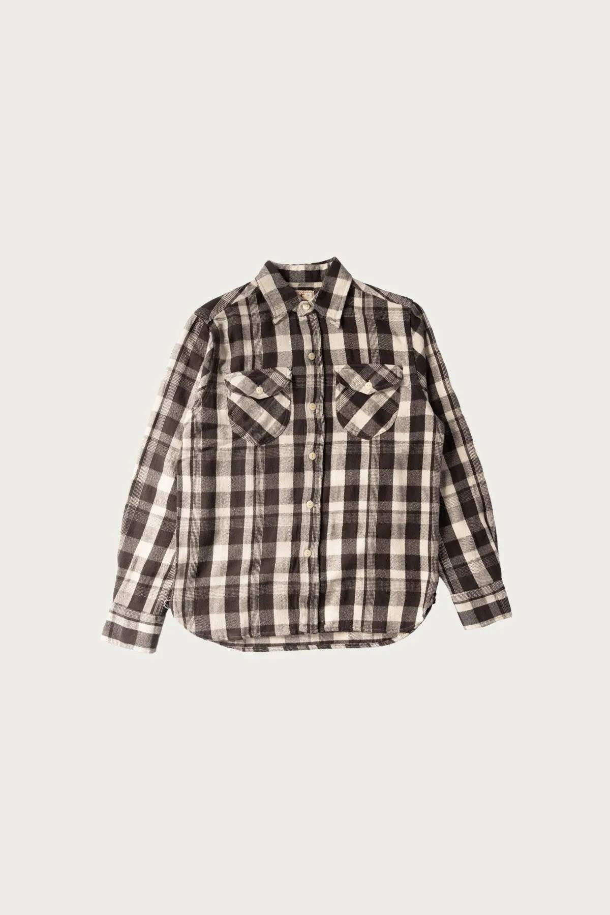 Washed Flannel Workshirt - Night Pitch sold by Canoe Club