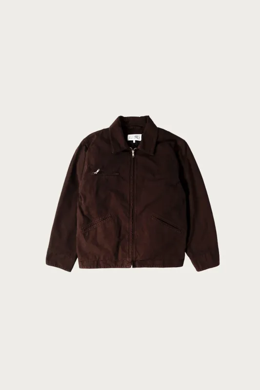 Numerals Work Jacket - Chocolate Brown made by Maison Margiela