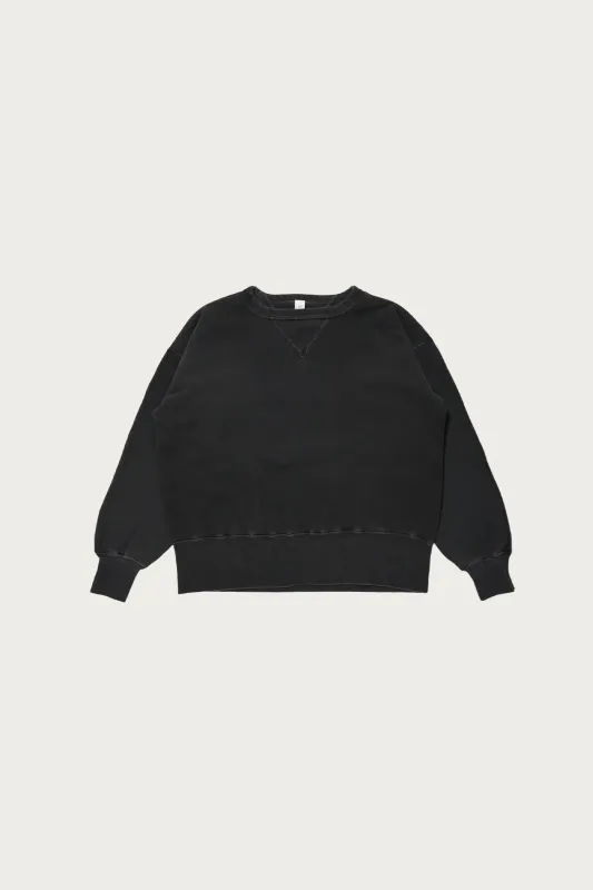 Lot. 603 Sweatshirt - Sumi Dyed Black made by Taiga Takahashi Mens