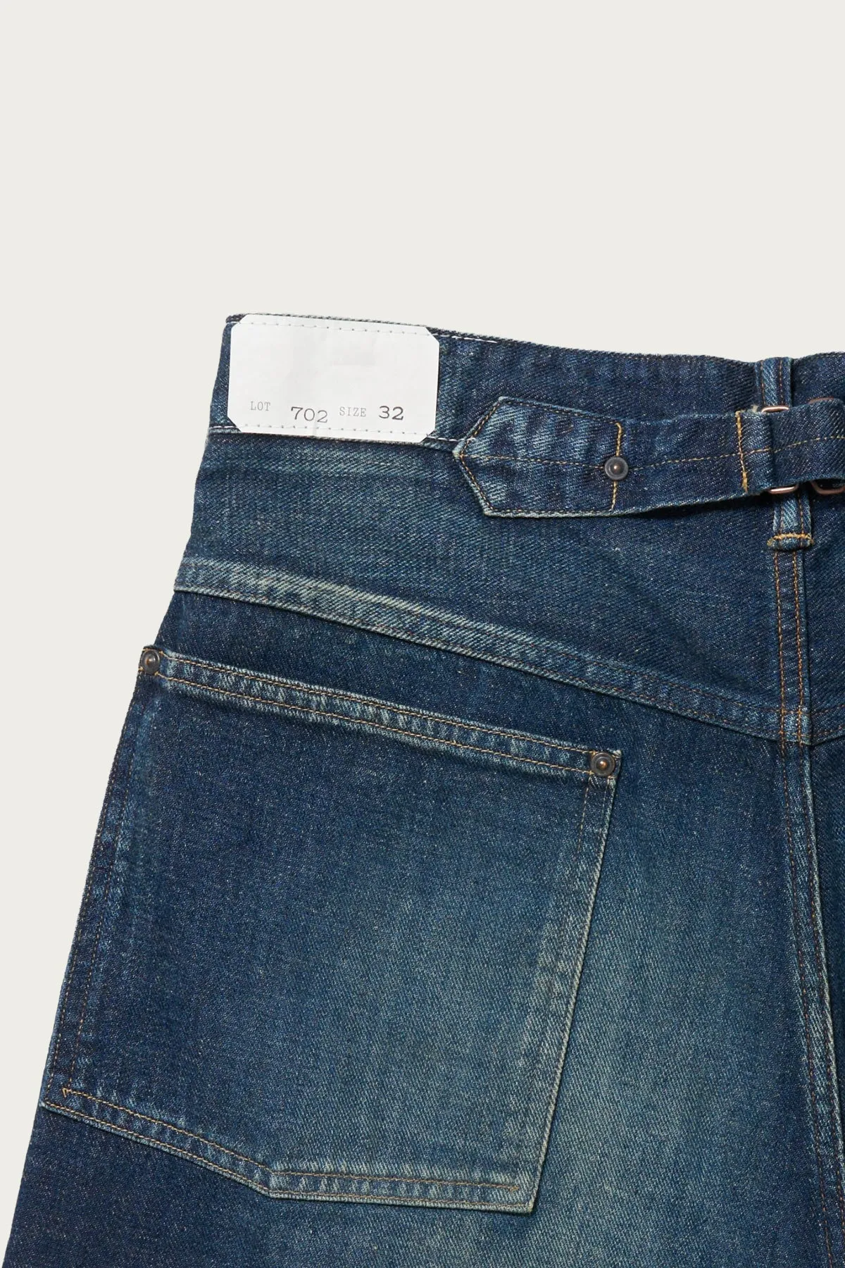 Lot. 702 Denim Trousers - Damaged Indigo sold by Canoe Club product image thumbnail 4