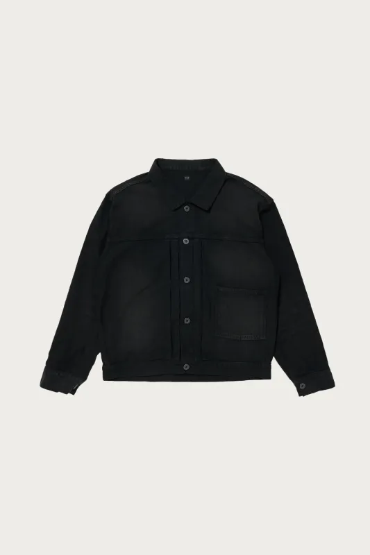 Lot.309 Buckle-Backed Jacket - Damaged Sumi Dyed Black made by Taiga Takahashi Mens