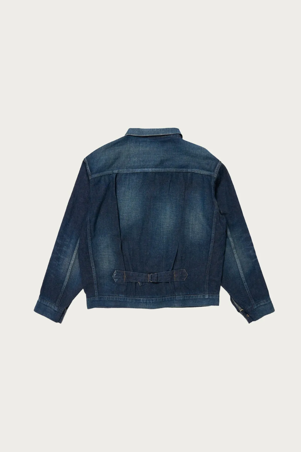 Lot. 714 Denim Jacket Side Panel - Damaged Indigo sold by Canoe Club product image thumbnail 2