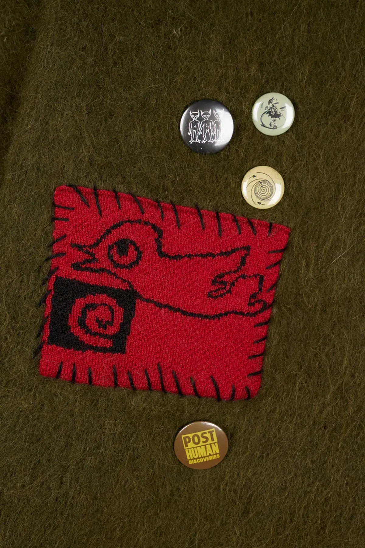 Future Vision Boxy Knit Sweater - Olive sold by Canoe Club product image thumbnail 3