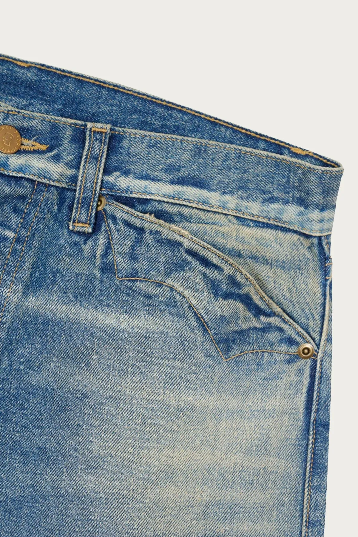 Type OO 15oz Selvedge Denim Pant - Washed Indigo sold by Canoe Club product image thumbnail 3