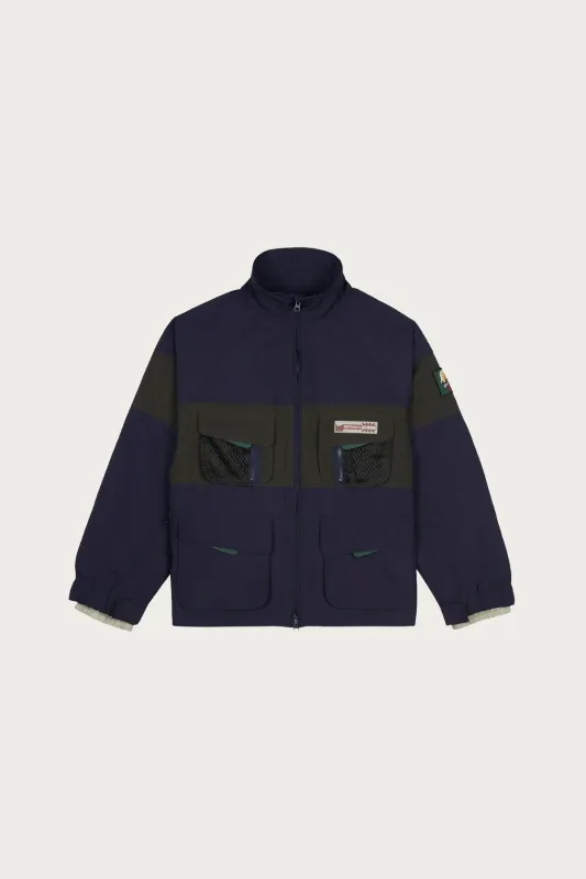 Paneled Snow Jacket - Navy sold by Canoe Club