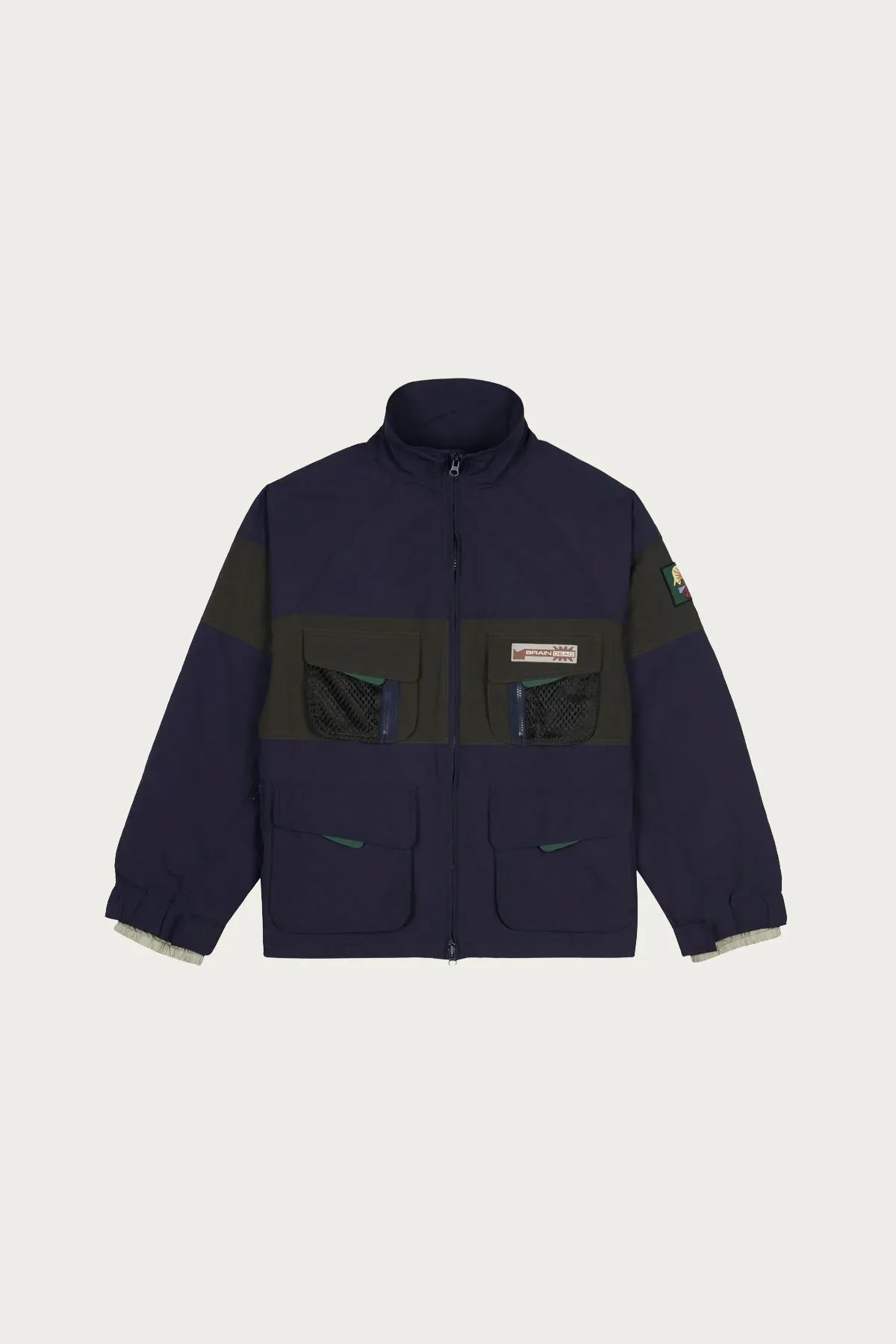 Paneled Snow Jacket - Navy sold by Canoe Club