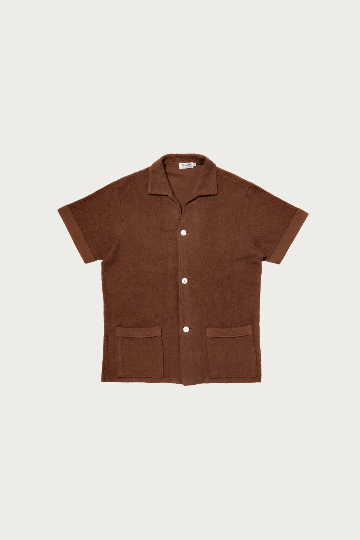 Cotton Pile Beach Shirt - Brown sold by Canoe Club