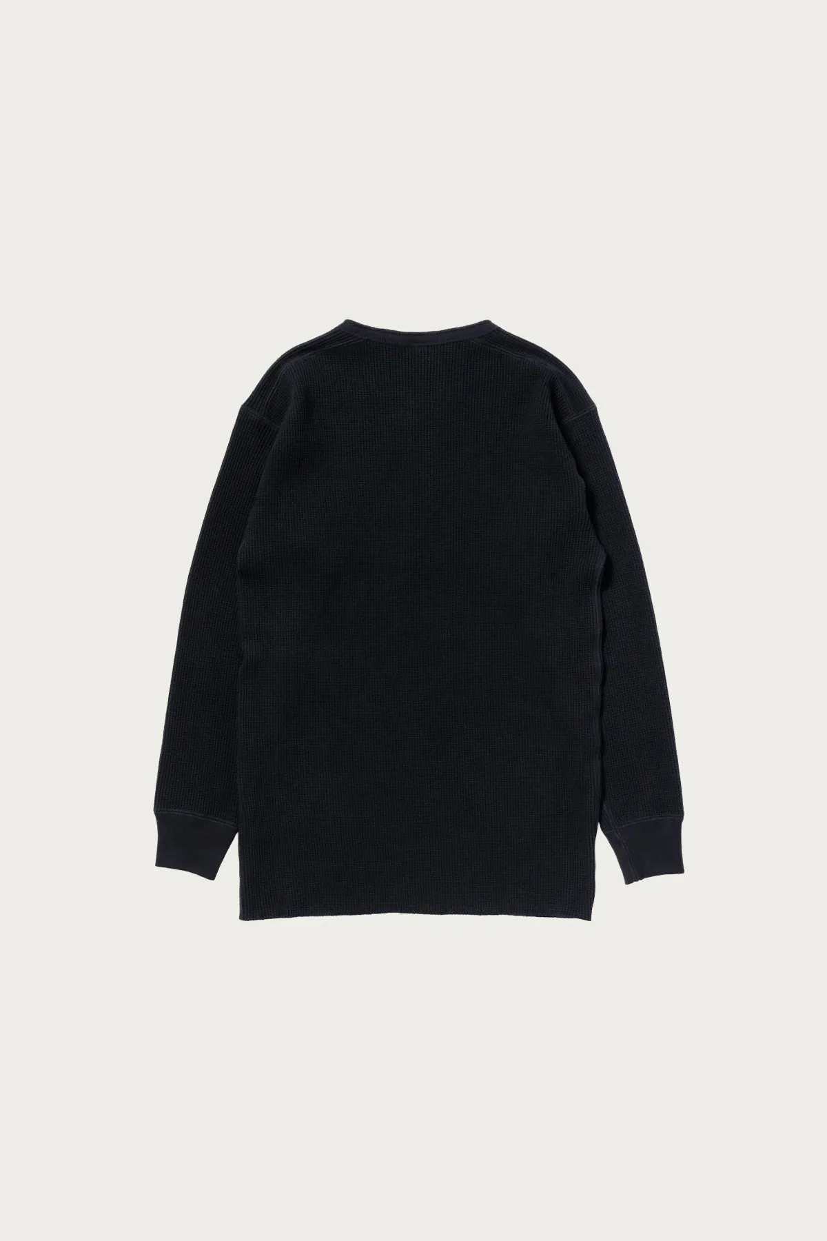 Waffle Thermal Henley Undershirt L/S - Black sold by Canoe Club product image thumbnail 2