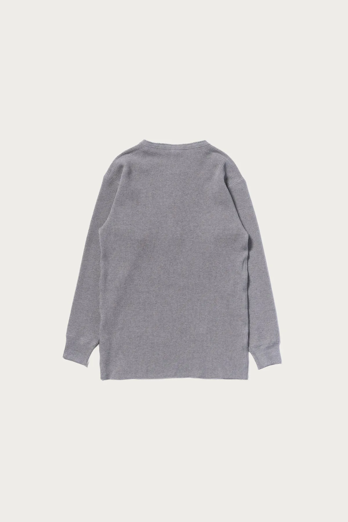 Waffle Thermal Henley Undershirt L/S - Medium Grey sold by Canoe Club product image thumbnail 2