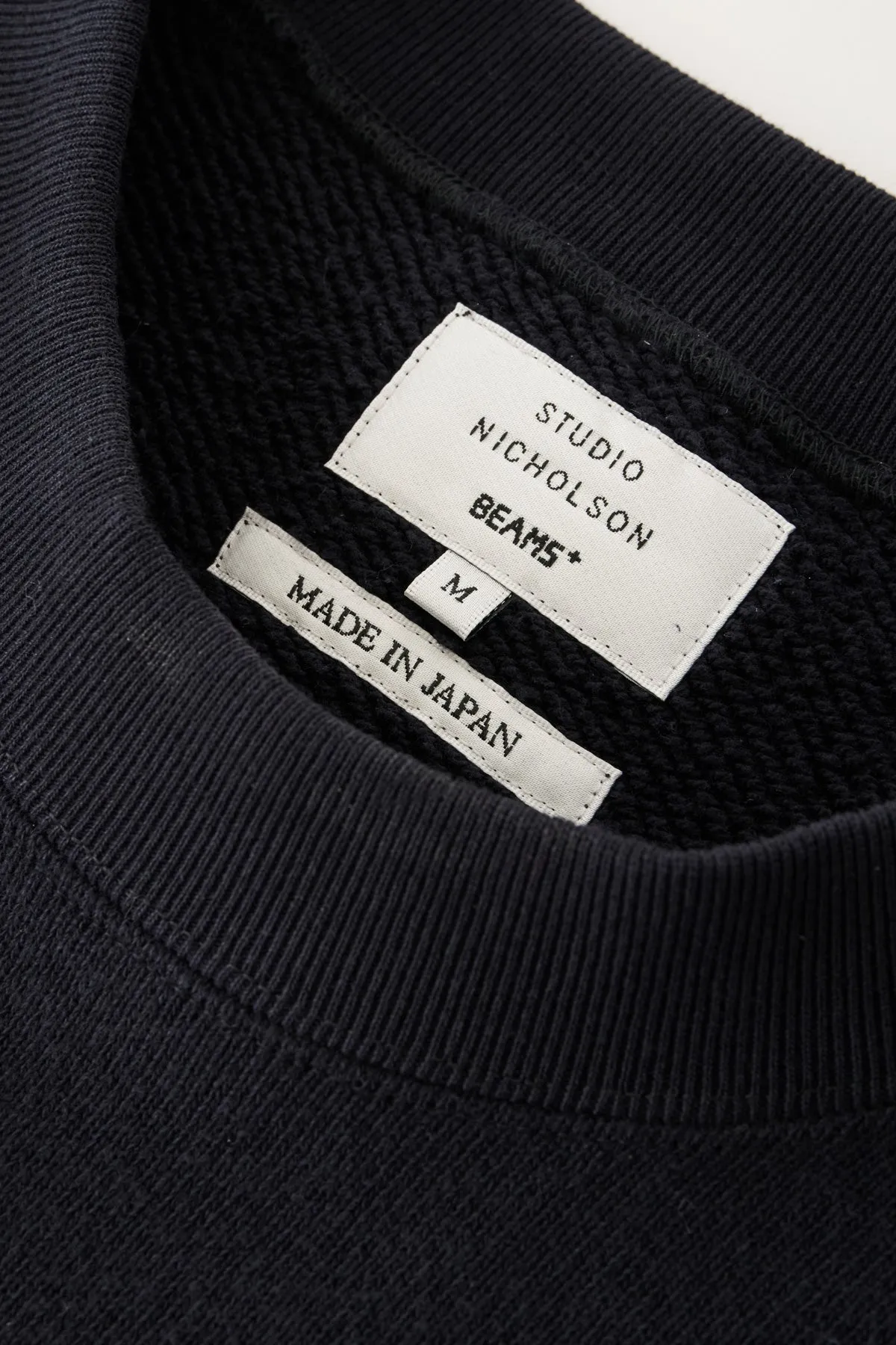 Studio Nicholson x Beams+ Holly Jersey Sweat - Darkest Navy sold by Canoe Club product image thumbnail 2