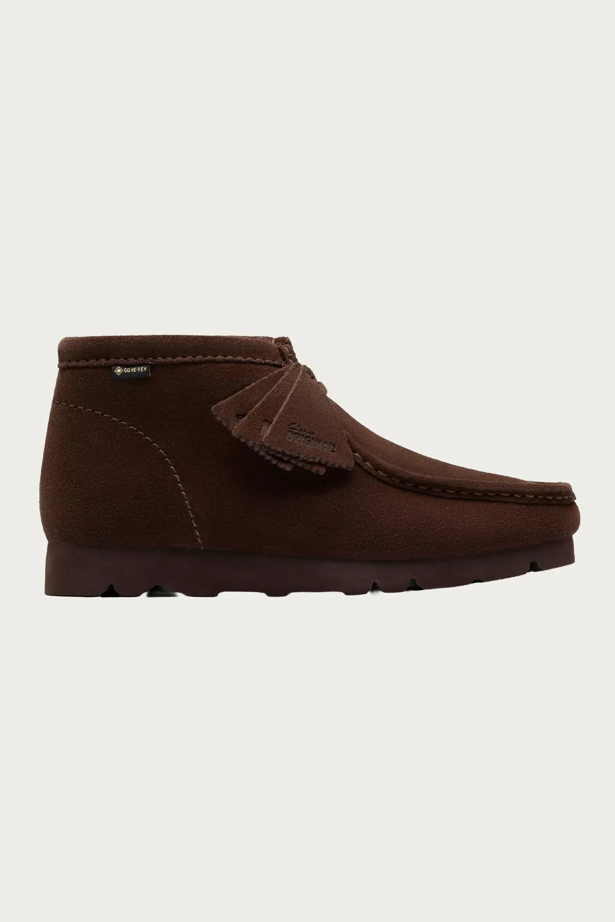 Wallabee Boot Goretex - Dark Brown Suede sold by Canoe Club