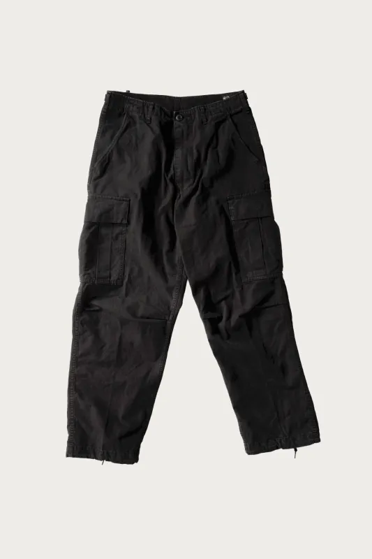 Stone Black Vintage Fit 6 Pocket Cargo Pants - Black Stone sold by Canoe Club
