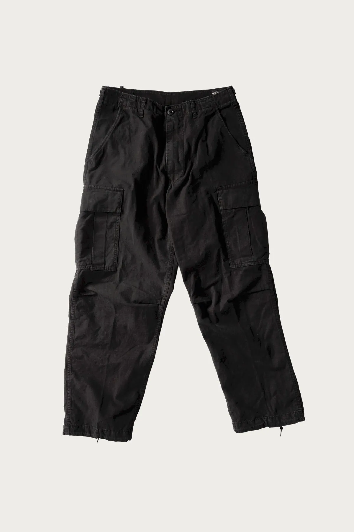 Stone Black Vintage Fit 6 Pocket Cargo Pants - Black Stone sold by Canoe Club