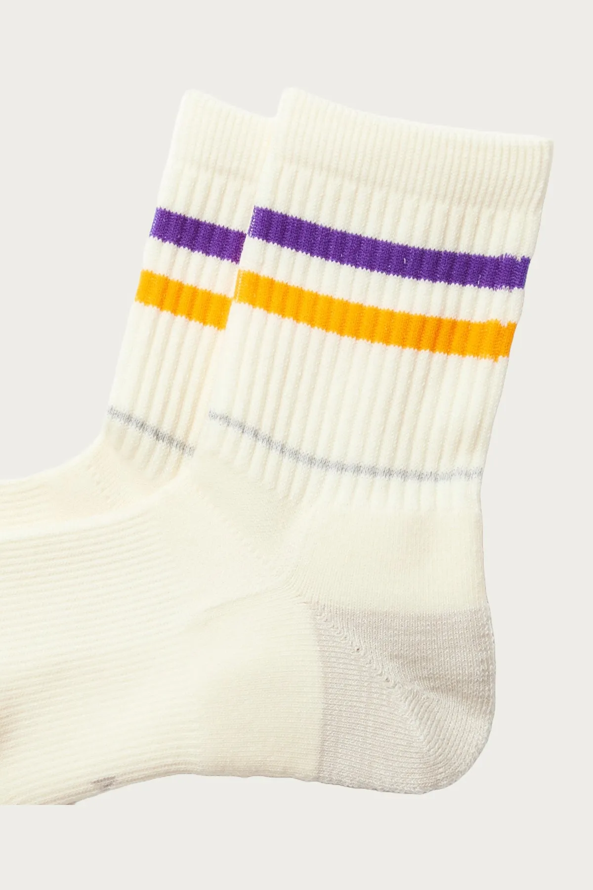 Allrounder "2 Stripe Merino Crew" - Purple/Yellow sold by Canoe Club product image thumbnail 2