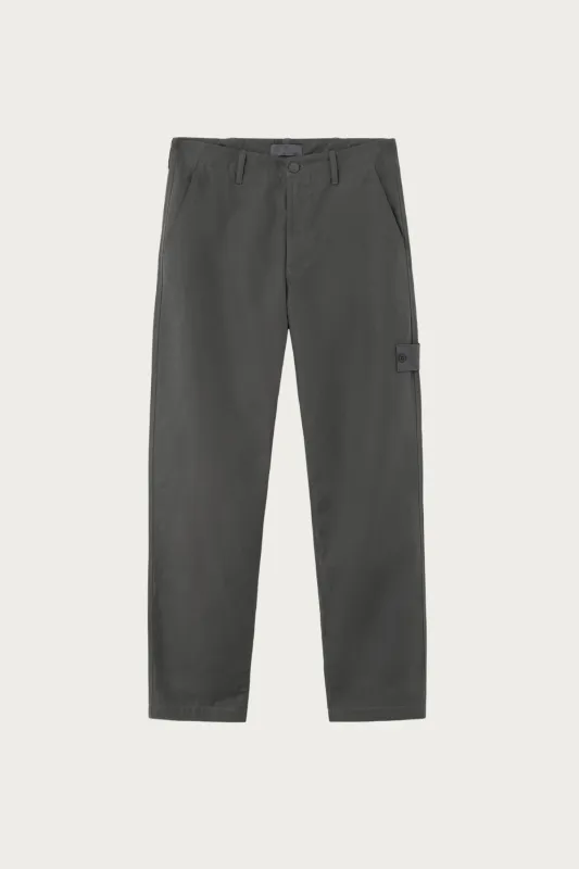 Weatherproof Cotton Canvas Trousers - Grey made by Stone Island