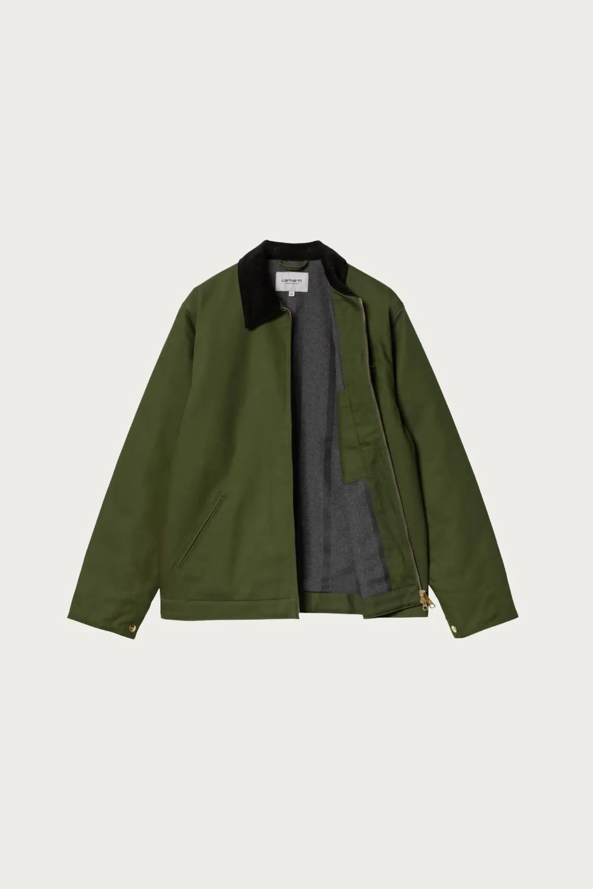 Detroit Jacket - Olive/Black (Rigid) sold by Canoe Club product image thumbnail 2