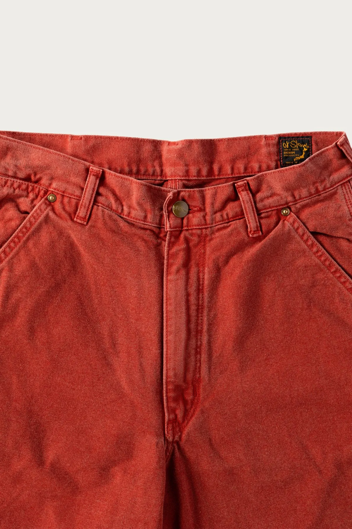 Dad's Fit Oxford Painter Pants - Red sold by Canoe Club product image thumbnail 2