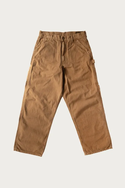 Dad's Fit Oxford Painter Pants - Brown sold by Canoe Club