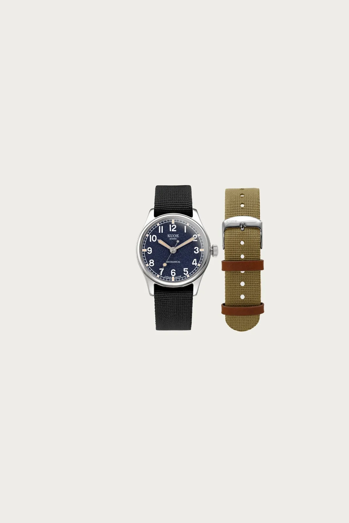 Old Smith 90-002 - Automatic Navy Dial/Silver Case/Nylon Straps sold by Canoe Club