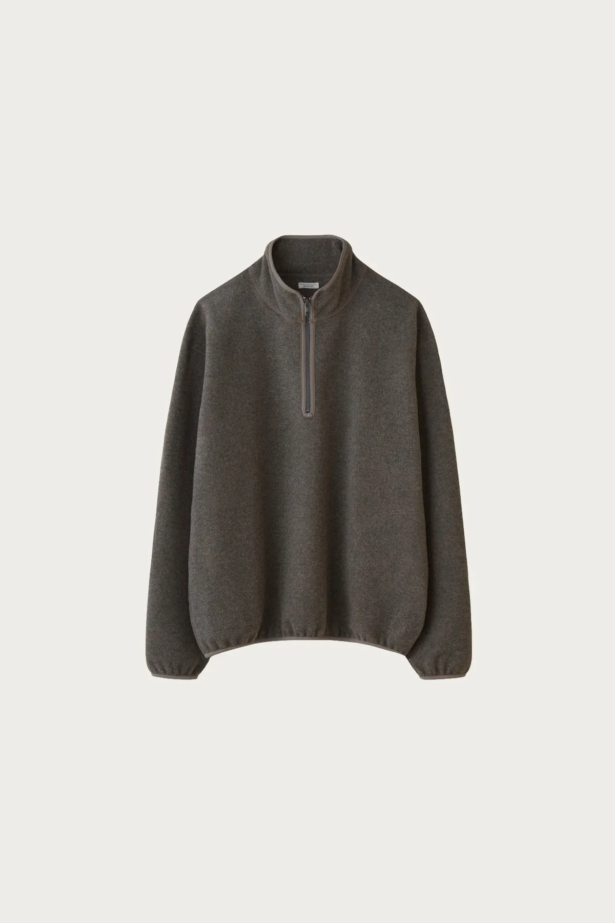 Pullover Fleece Jacket - Beige Grey sold by Canoe Club