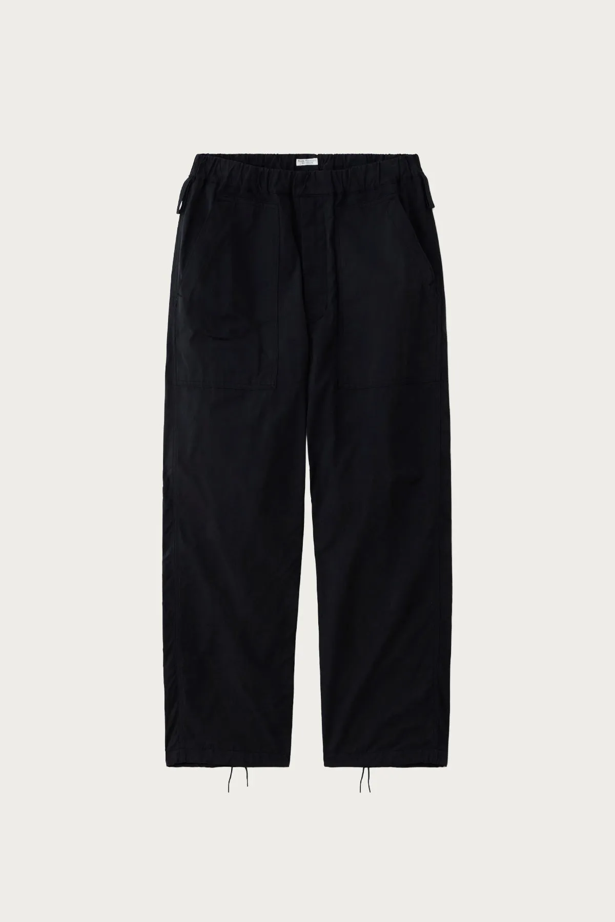 Waxed Cloth String Trousers - Ink Navy sold by Canoe Club