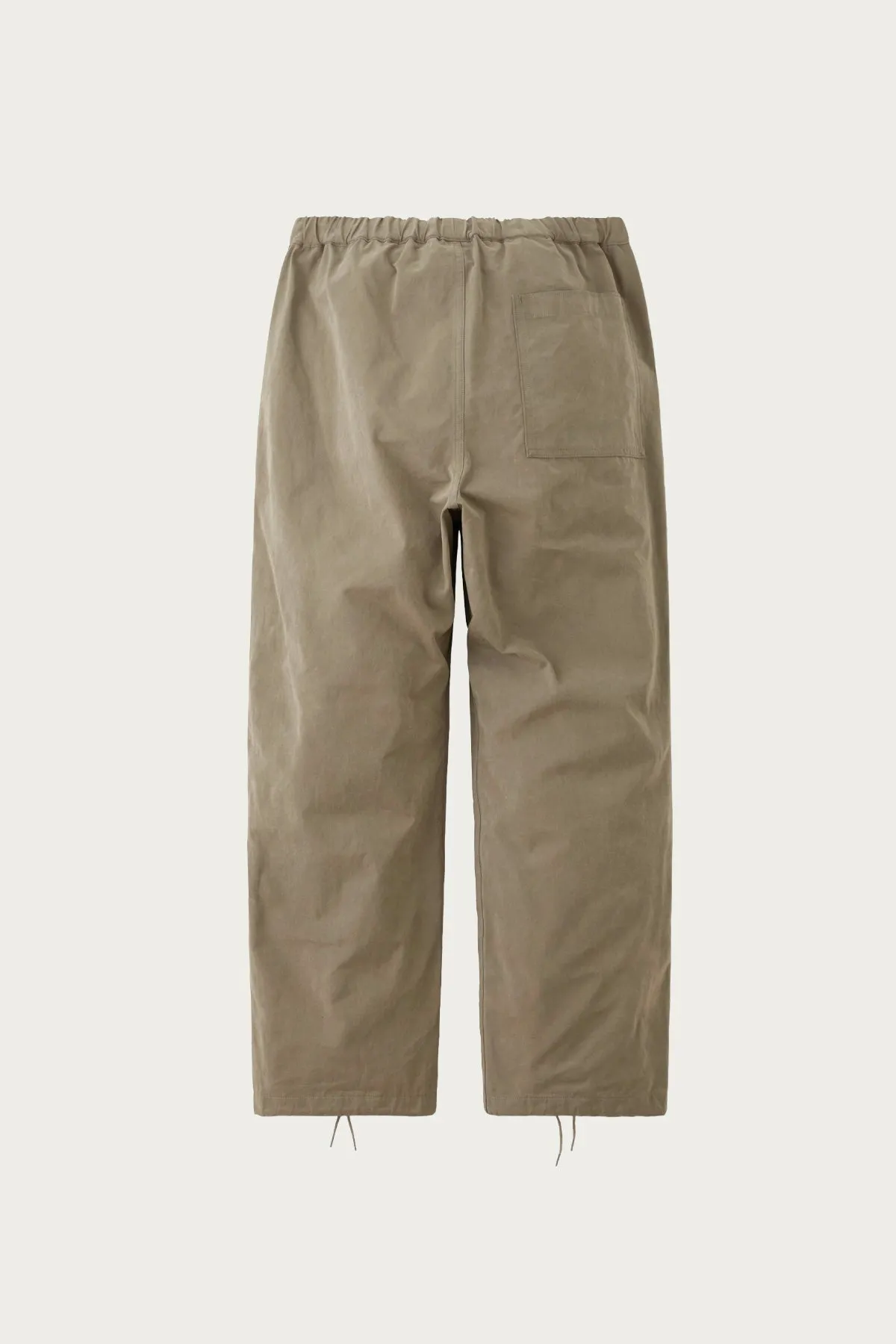 Waxed Cloth String Trousers - Taupe Beige sold by Canoe Club product image thumbnail 2