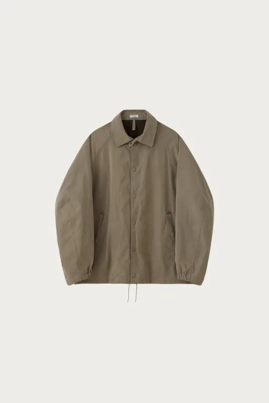 Waxed Cloth Field Coach Jacket - Taupe Beige made by Canoe Club