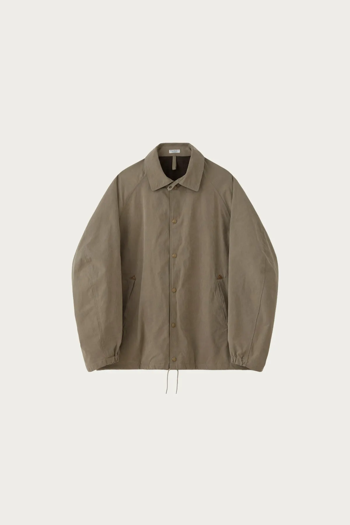 Waxed Cloth Field Coach Jacket - Taupe Beige sold by Canoe Club