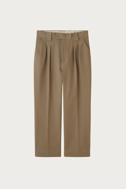 Duck Cloth Hunter Trousers - Taupe Beige made by Canoe Club