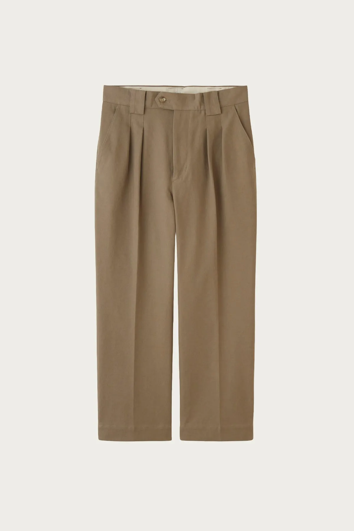 Duck Cloth Hunter Trousers - Taupe Beige sold by Canoe Club