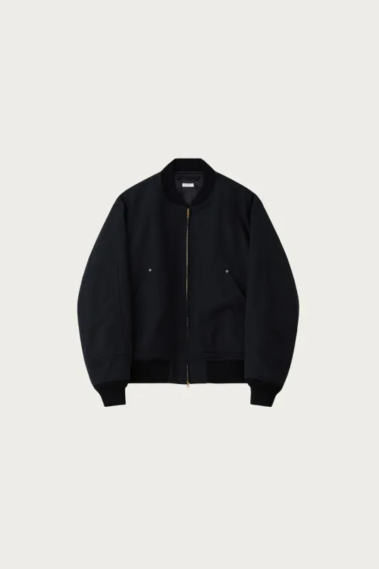 Duck Cloth Workaday Blouson - Ink Black made by Canoe Club