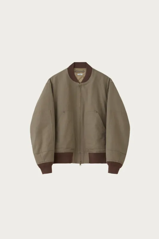 Duck Cloth Workaday Blouson - Taupe Beige made by Canoe Club
