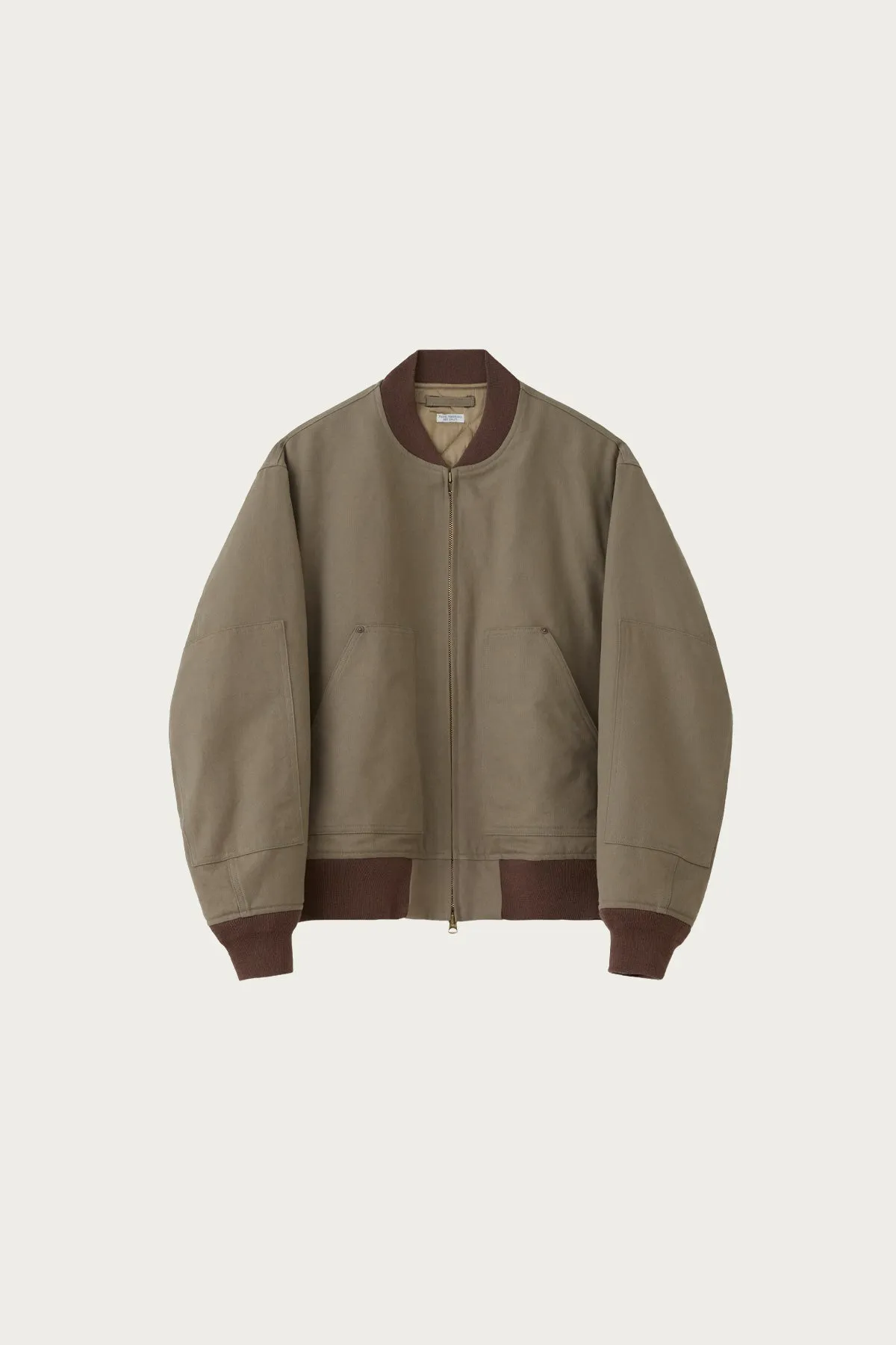 Duck Cloth Workaday Blouson - Taupe Beige sold by Canoe Club