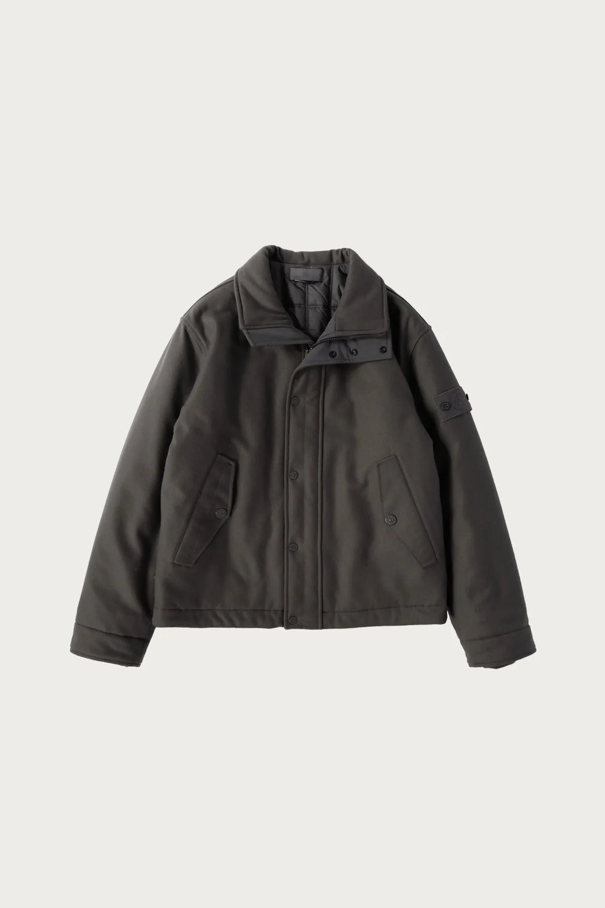 Wool Nylon Flannel Ghost Jacket - Grey sold by Canoe Club