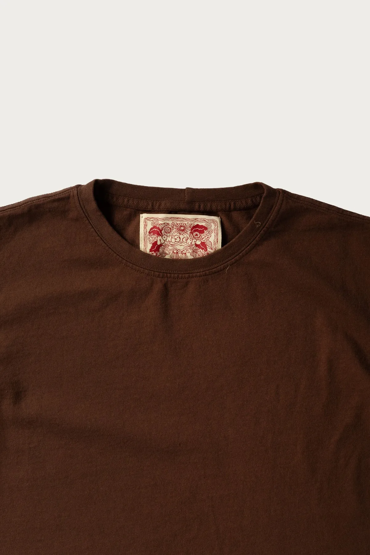On The Farm Raw Hem Tee - Cocoa sold by Canoe Club product image thumbnail 2