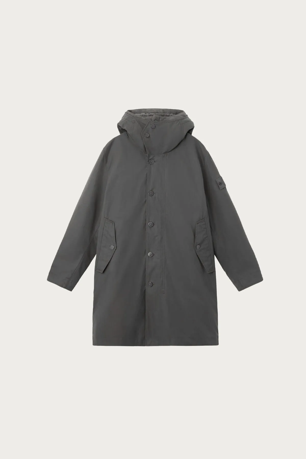 Weatherproof Cotton Canvas Parka - Grey sold by Canoe Club