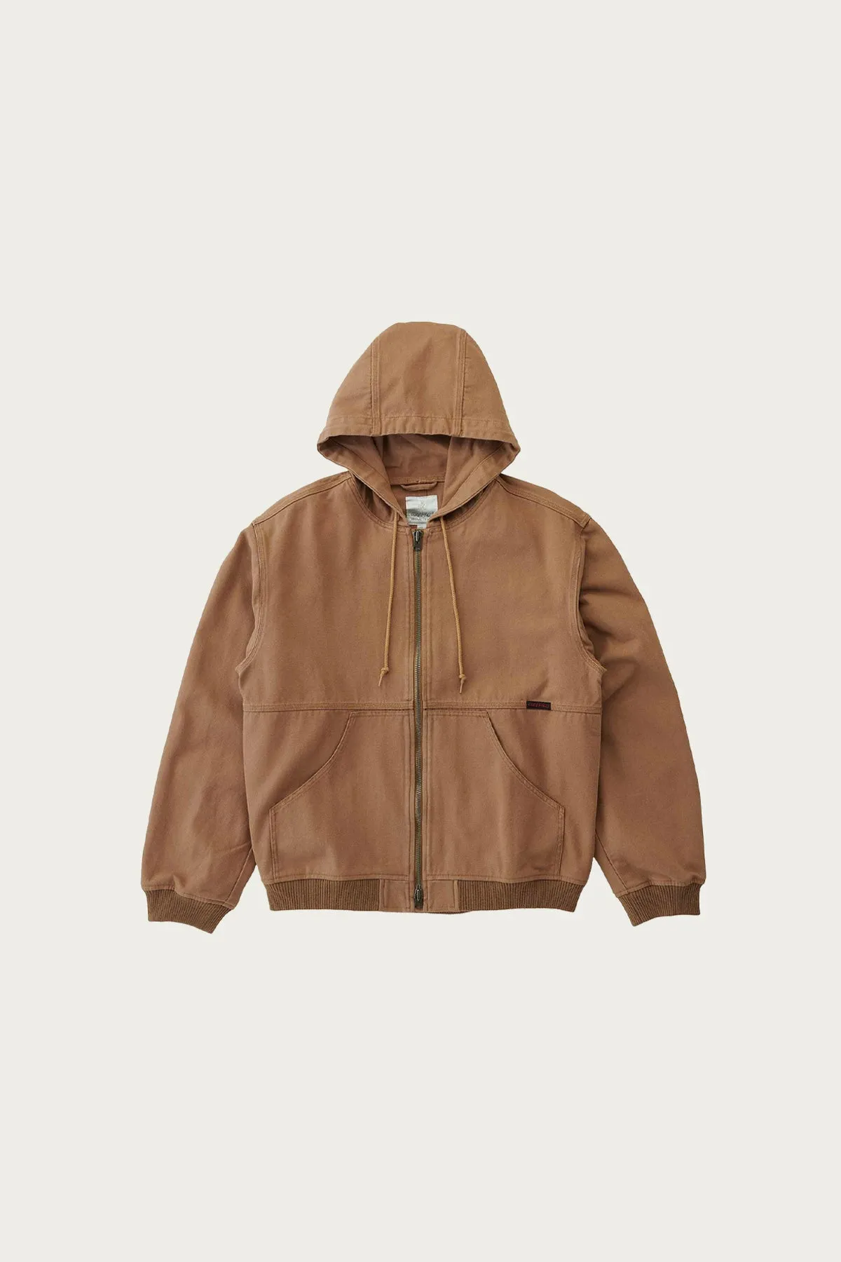 El Cap Canvas Hooded Jacket - Walnut sold by Canoe Club