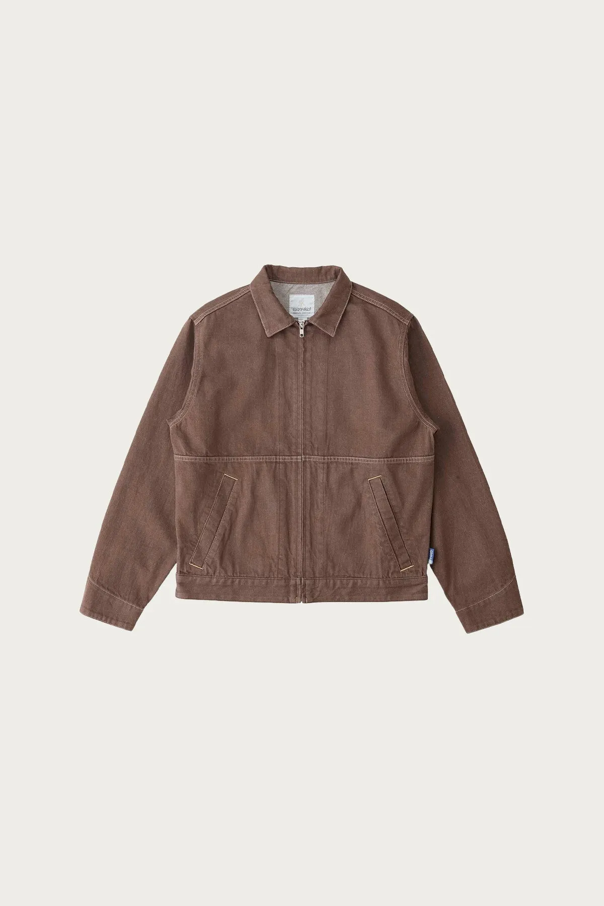 Japanese Slub Denim Jacket - Amber sold by Canoe Club