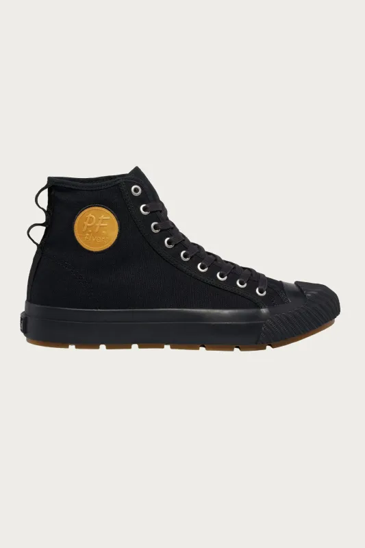 Grounder Hi - Black/Black sold by Canoe Club