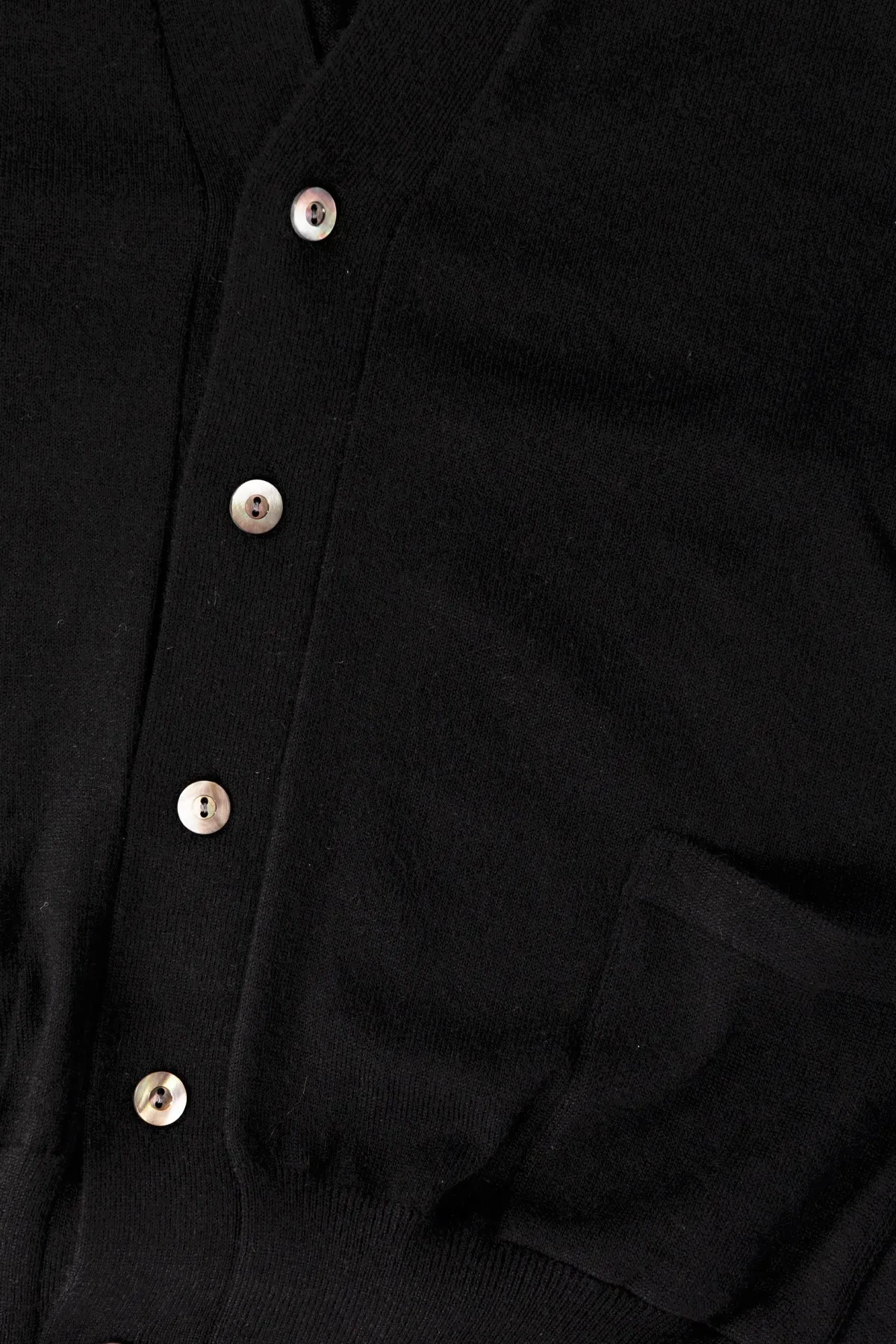 Cashmere Cardigan - Black sold by Canoe Club product image thumbnail 3