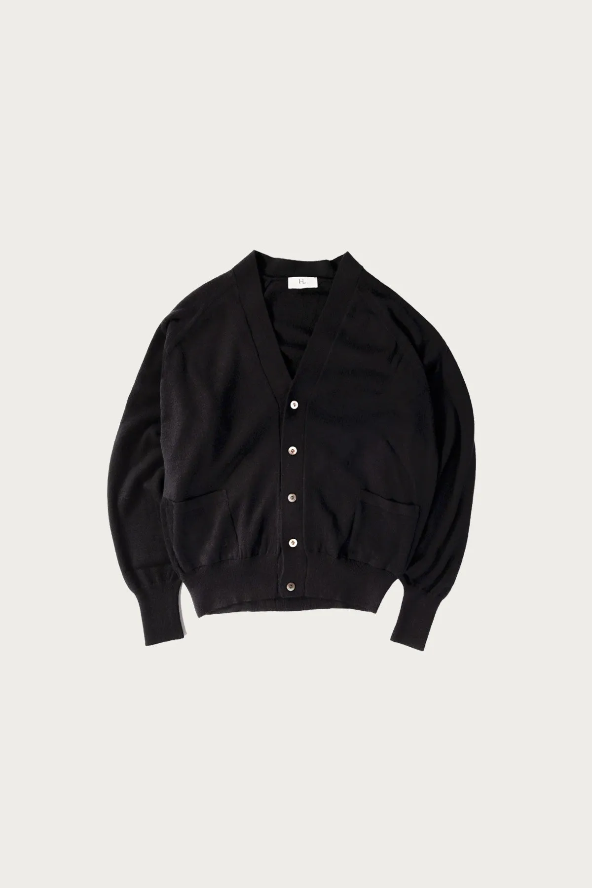 Cashmere Cardigan - Black sold by Canoe Club