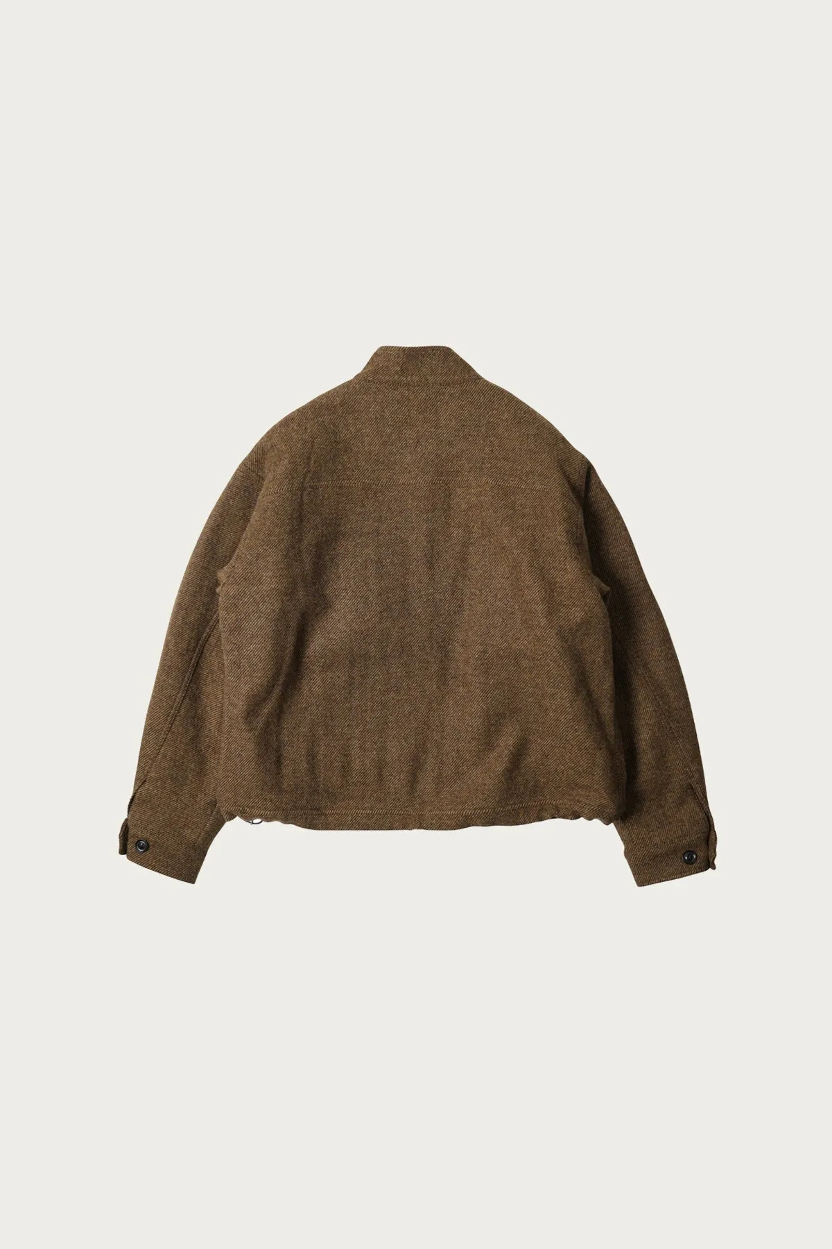 Wool Harrington Jacket - Brown sold by Canoe Club product image thumbnail 2