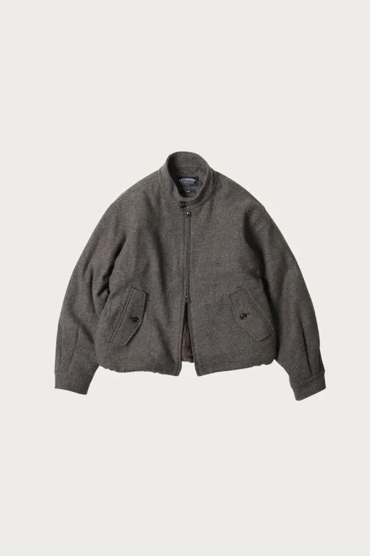 Wool Harrington Jacket - Gray sold by Canoe Club