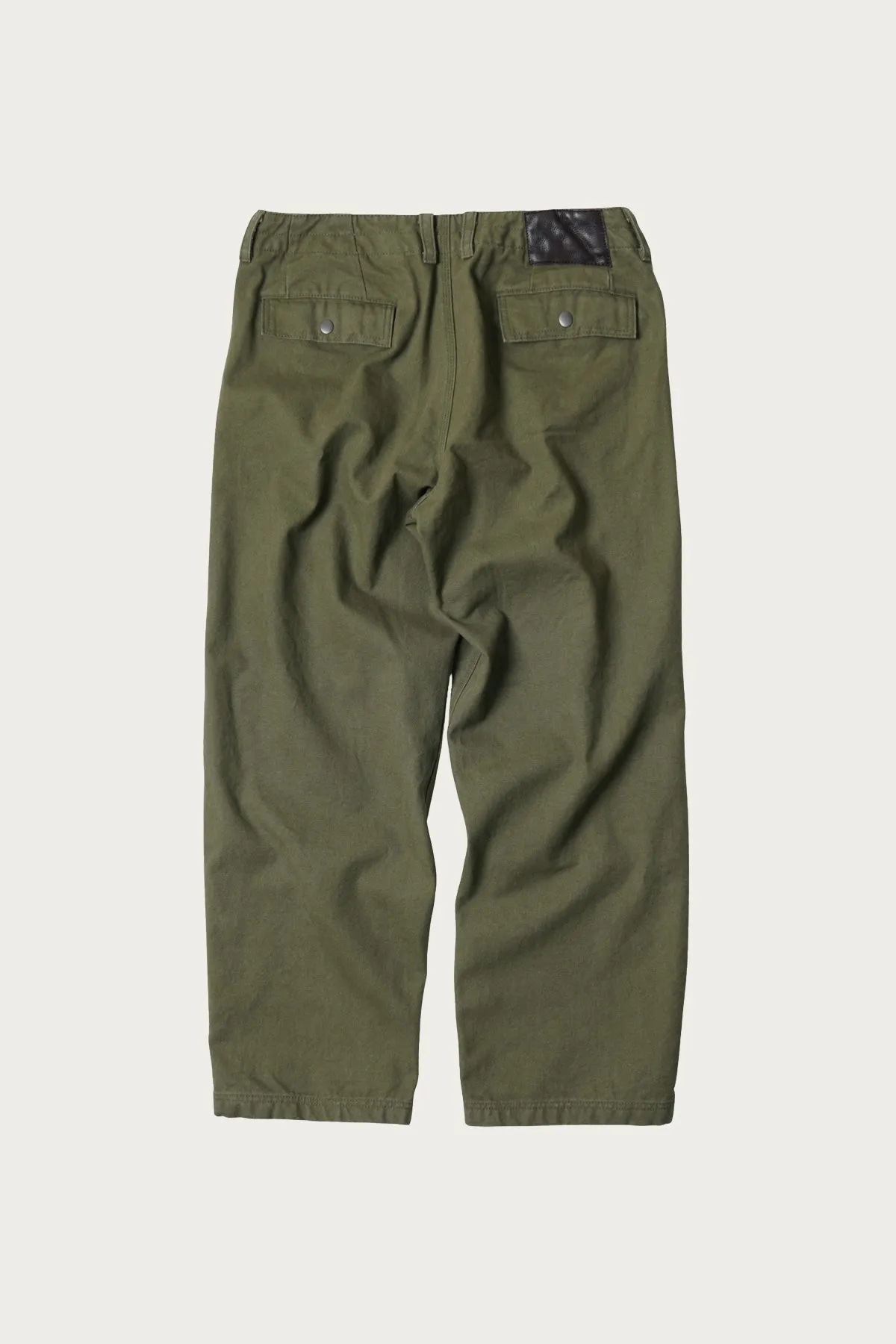 Heavy Canvas Destroyed Double Knee Pants - Olive sold by Canoe Club product image thumbnail 2