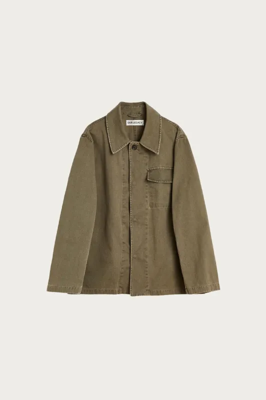 Dutch Work Jacket - Ditch Wash Out Twill sold by Canoe Club